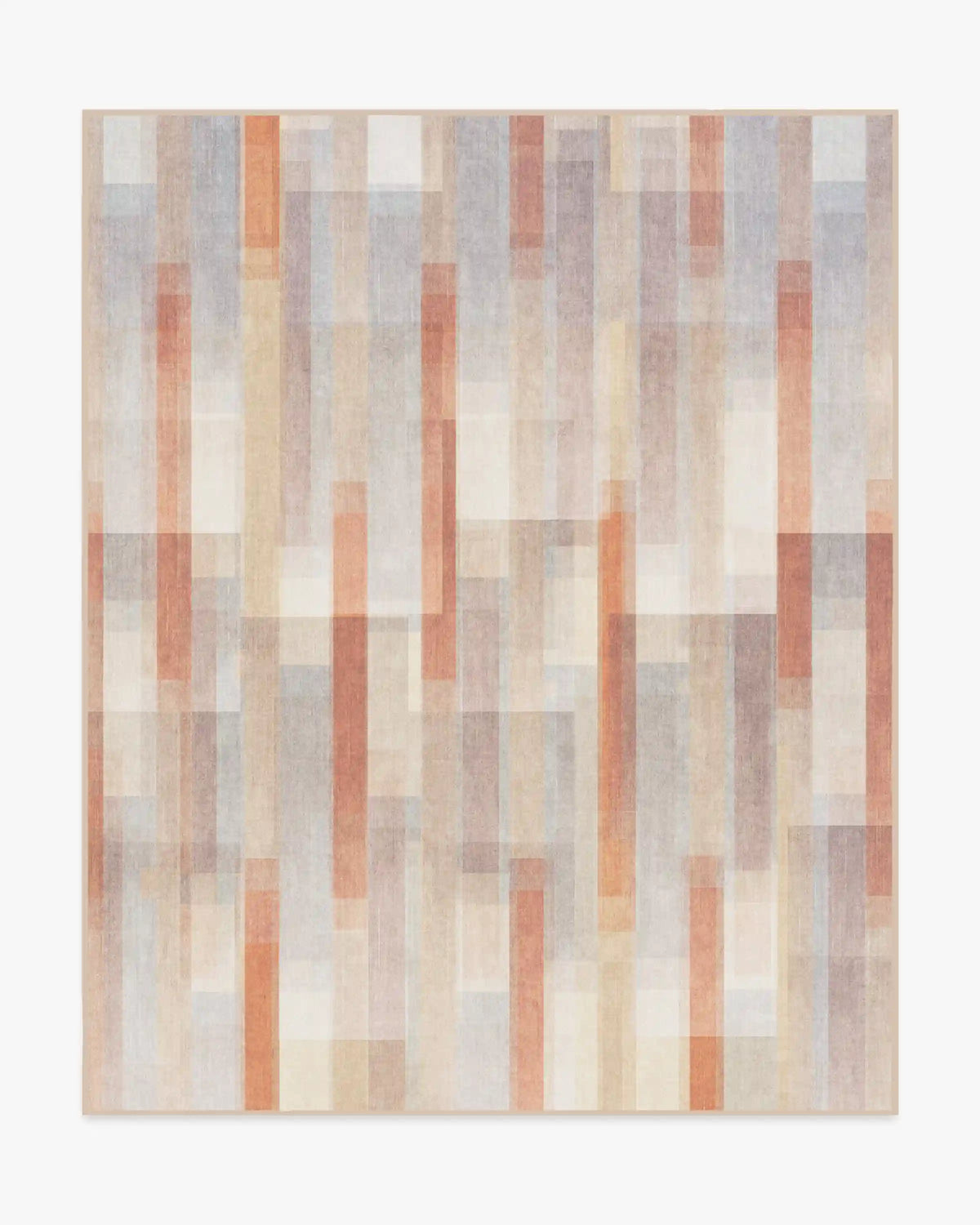 Solar Drift Rust & Grey Rug