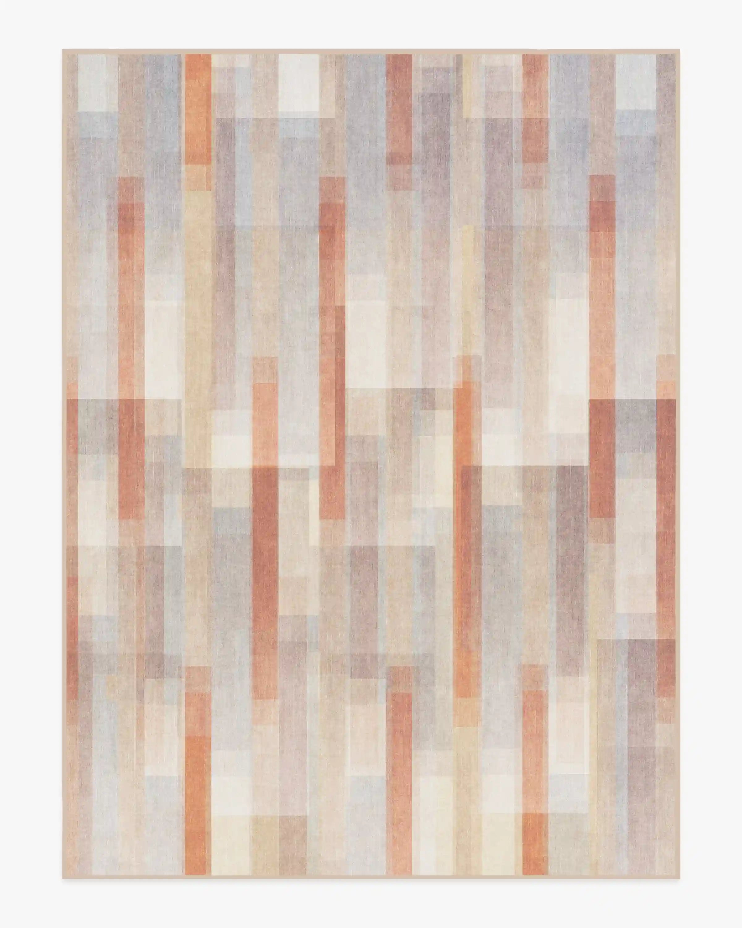 Solar Drift Rust & Grey Rug