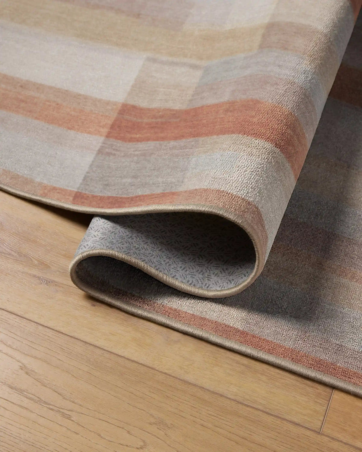 Solar Drift Rust & Grey Rug