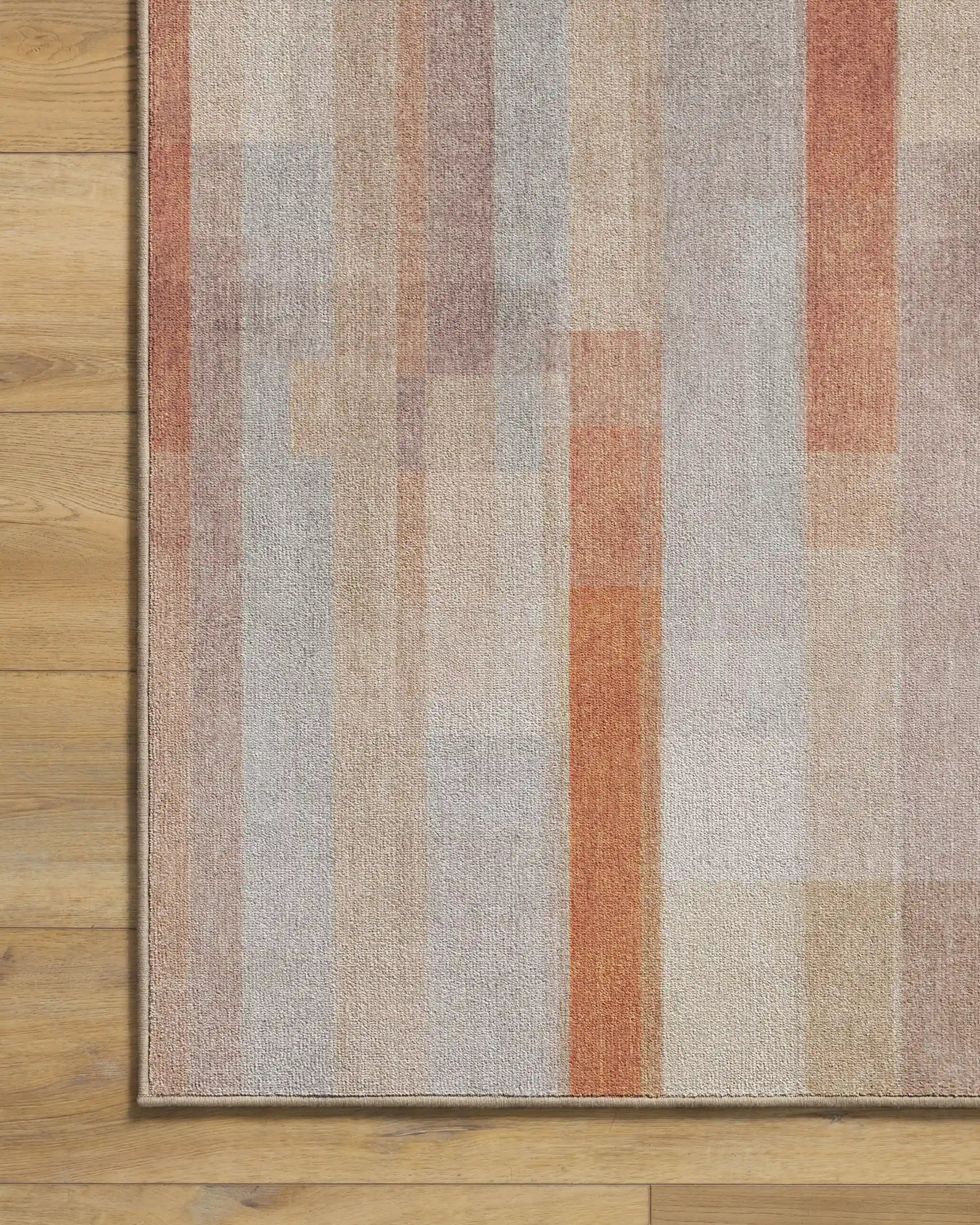 Solar Drift Rust & Grey Rug