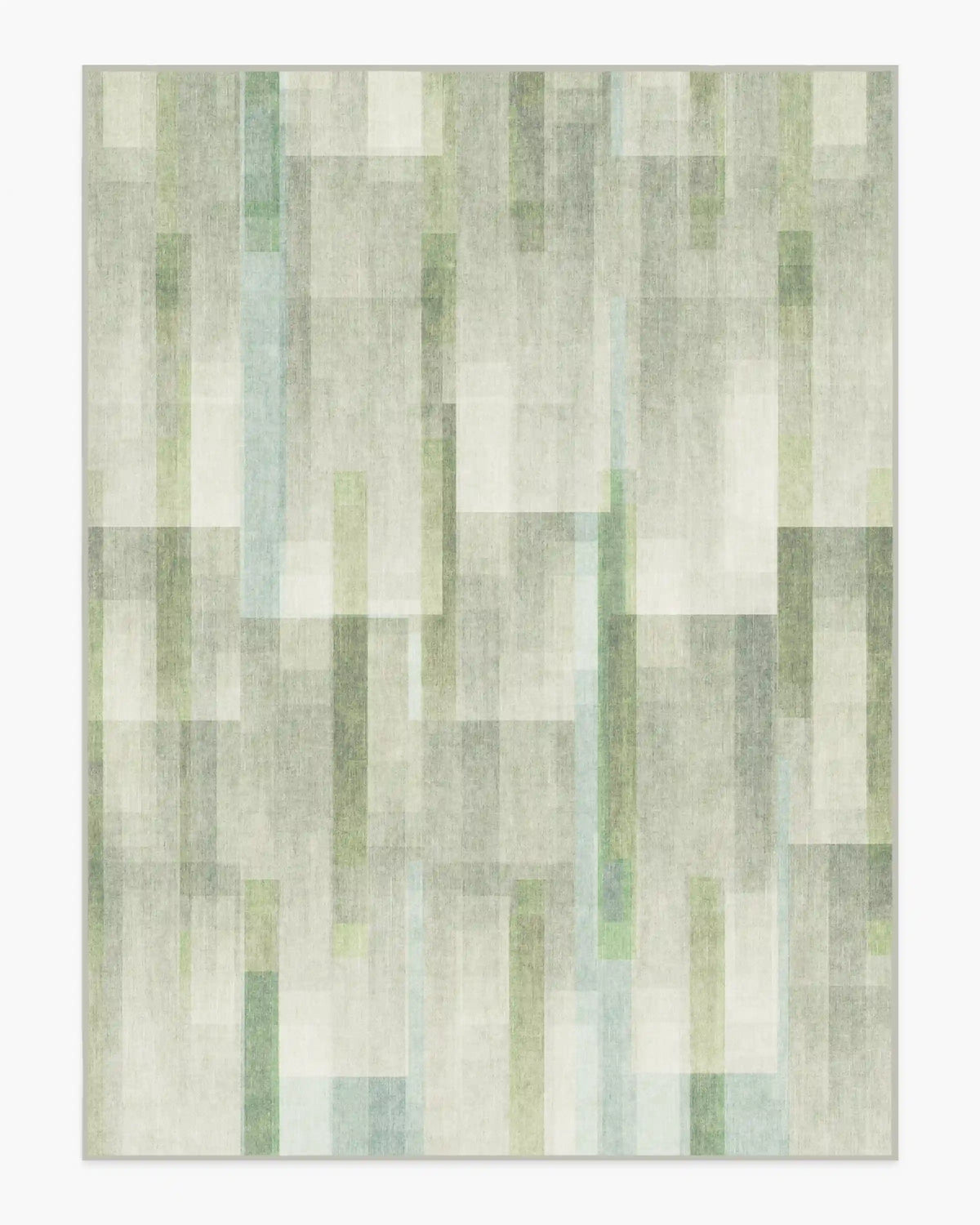 Solar Drift Silver Green Rug