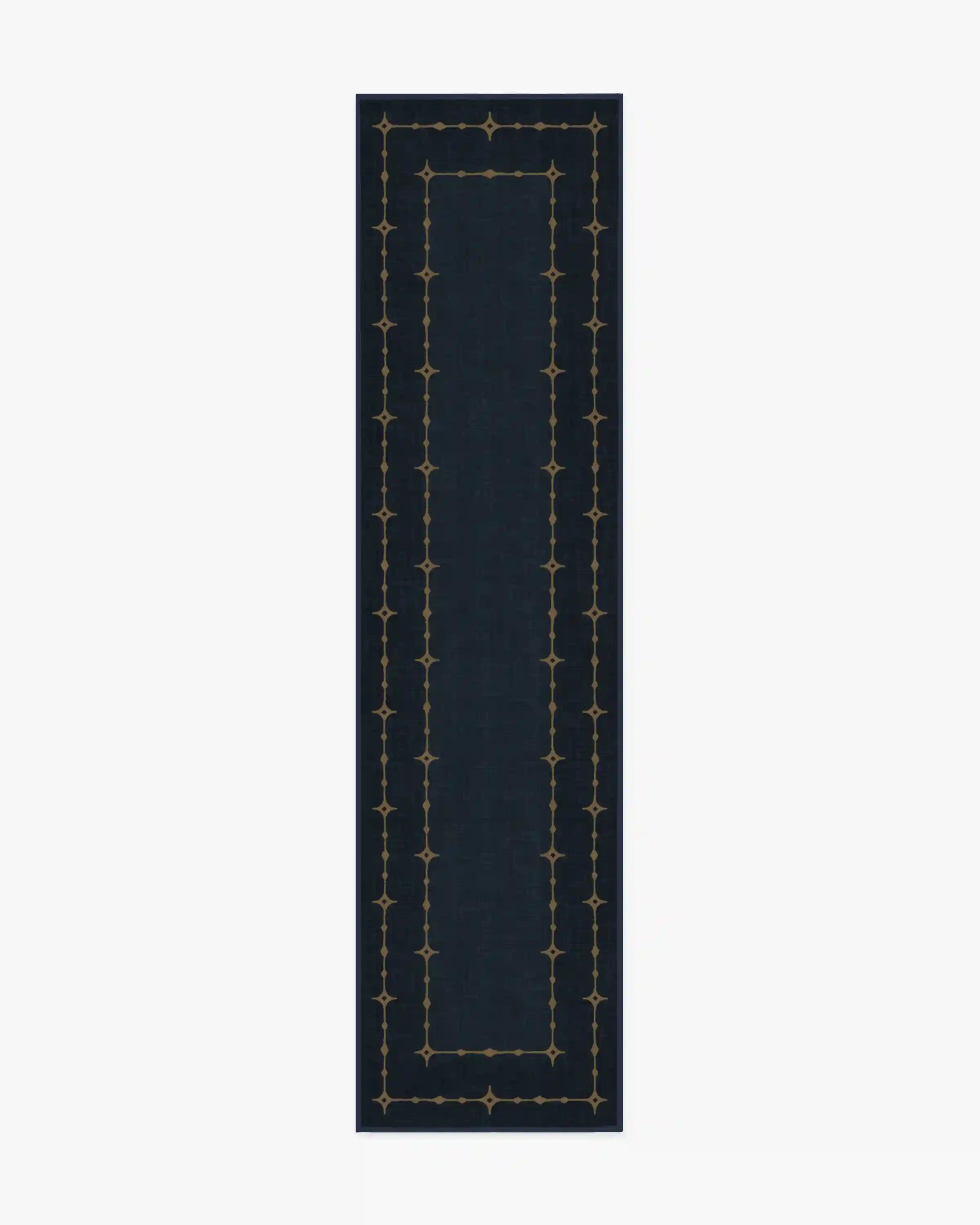 Sparkle Border Dark Navy Rug