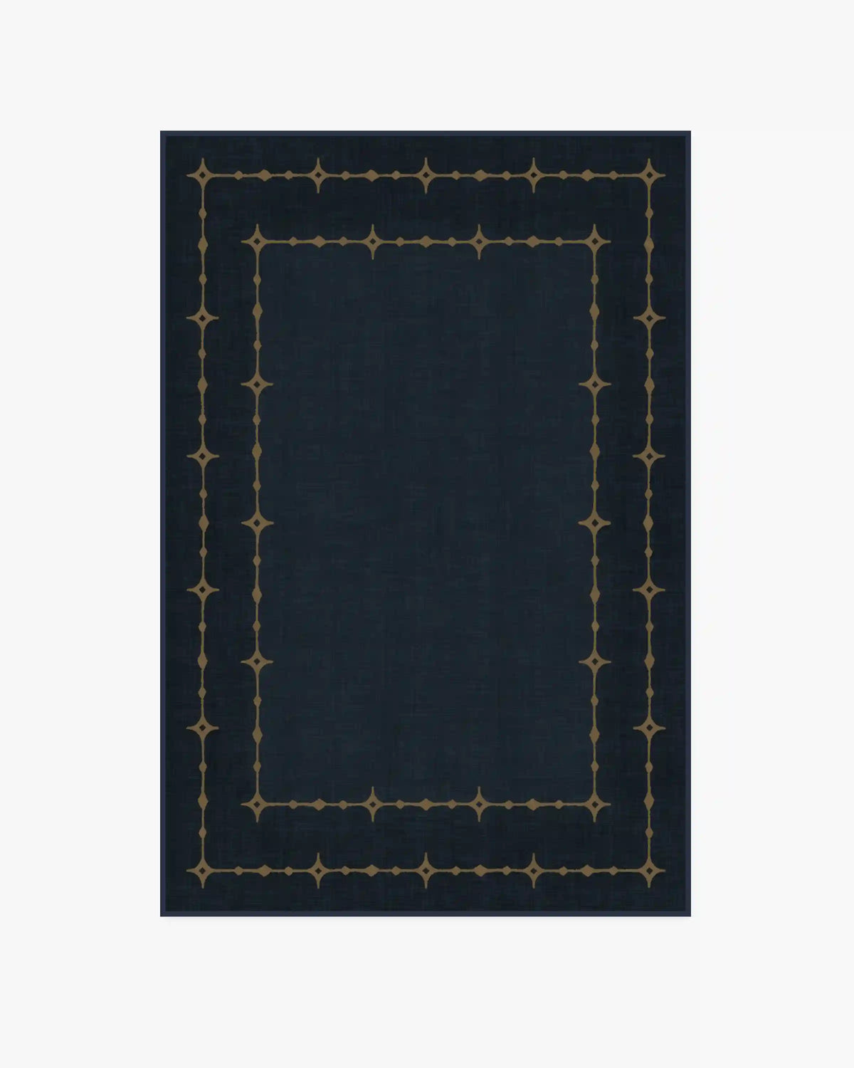 Sparkle Border Dark Navy Rug