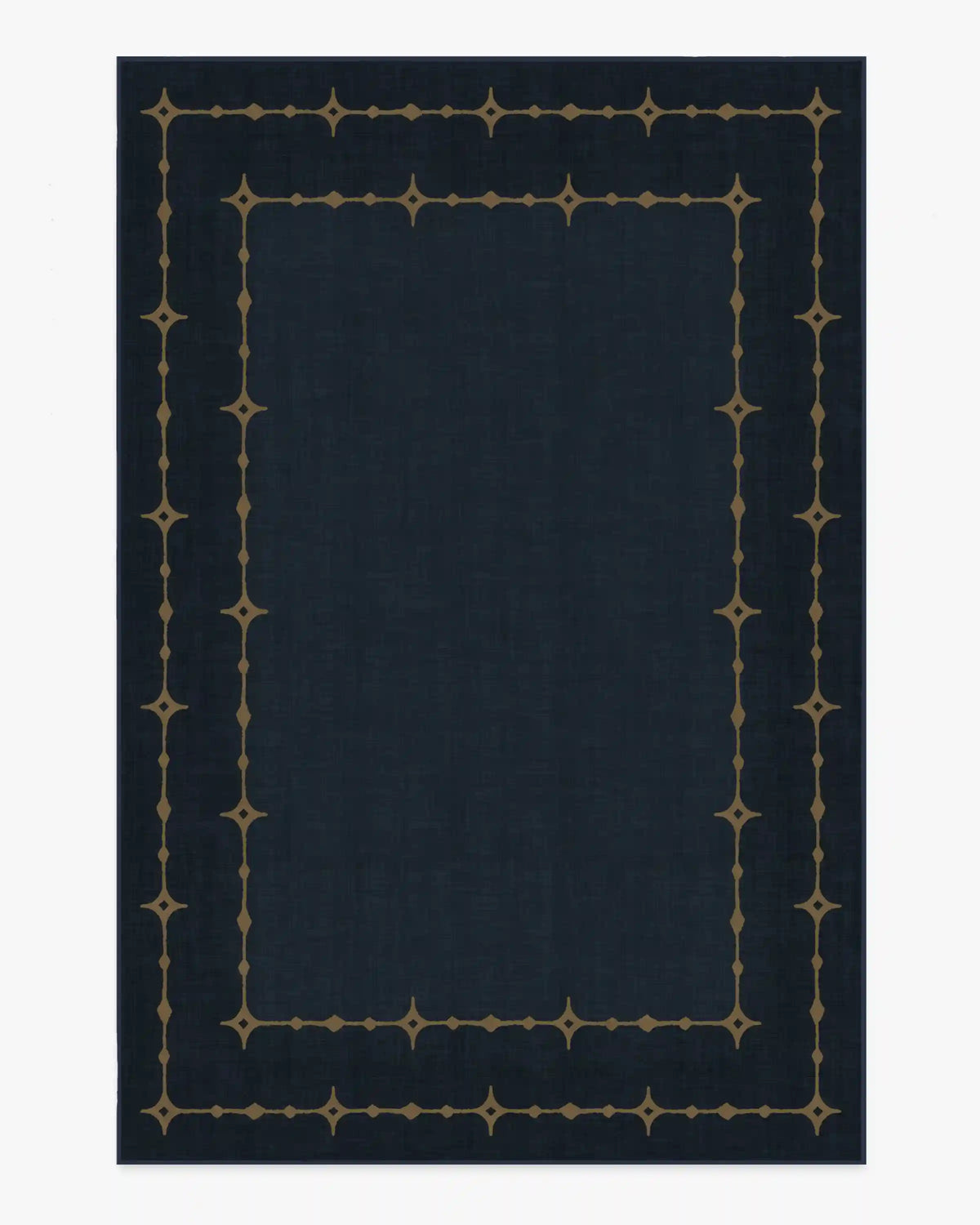 Sparkle Border Dark Navy Rug