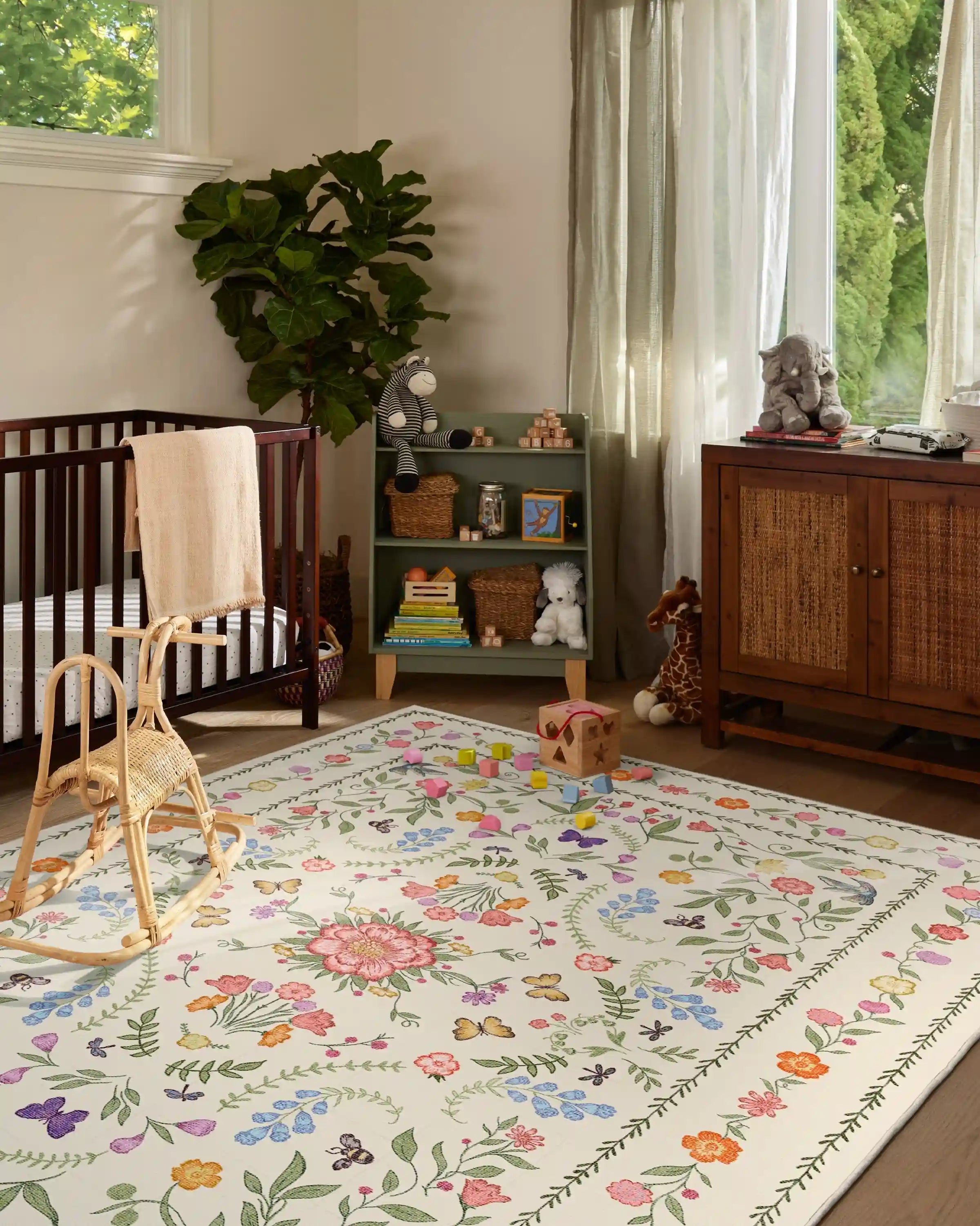 Springtime Lullaby Ivory Multicolor Rug