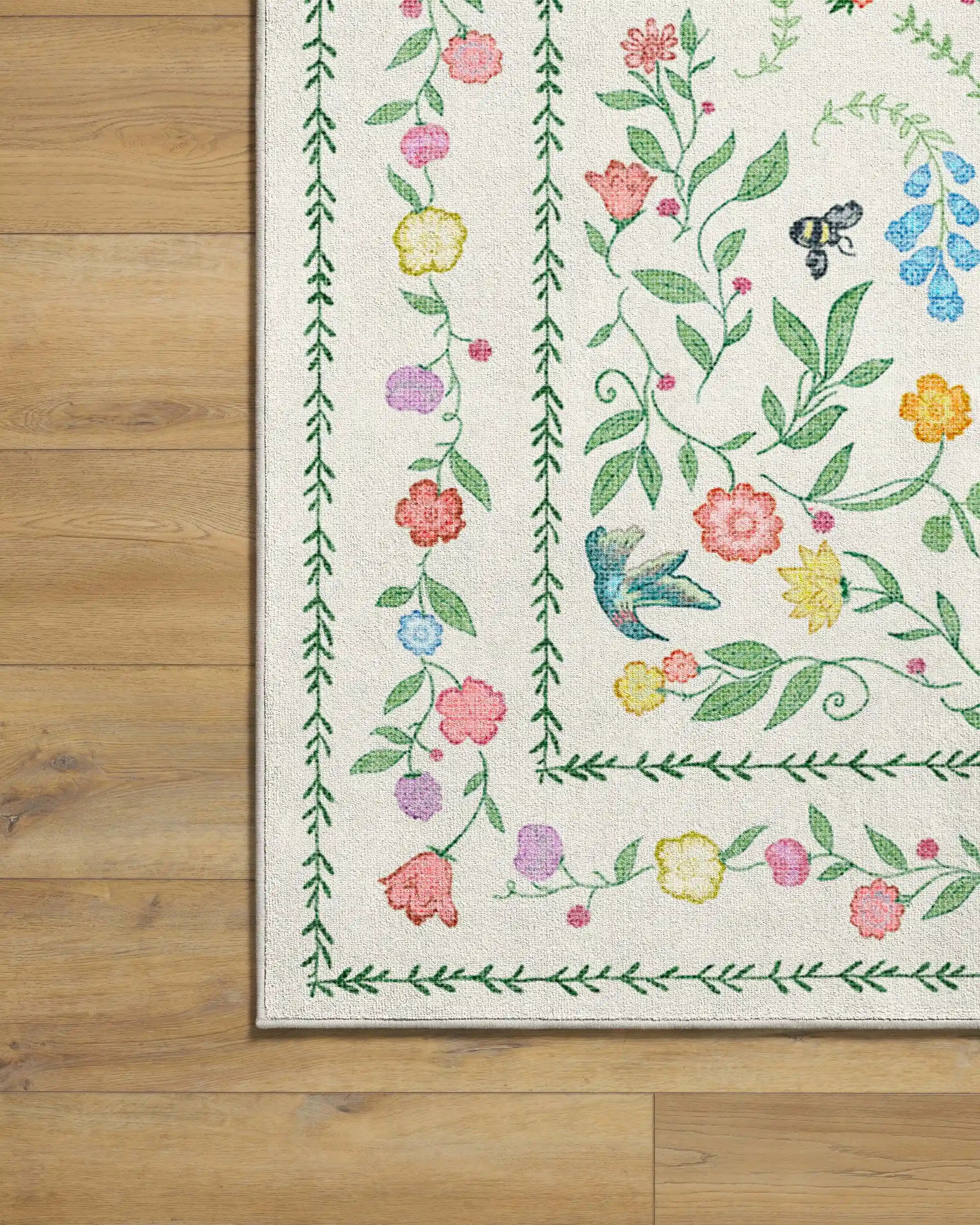 Springtime Lullaby Ivory Multicolor Rug