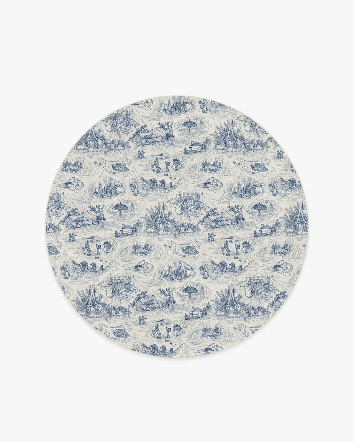 Star Wars Toile Blue Rug