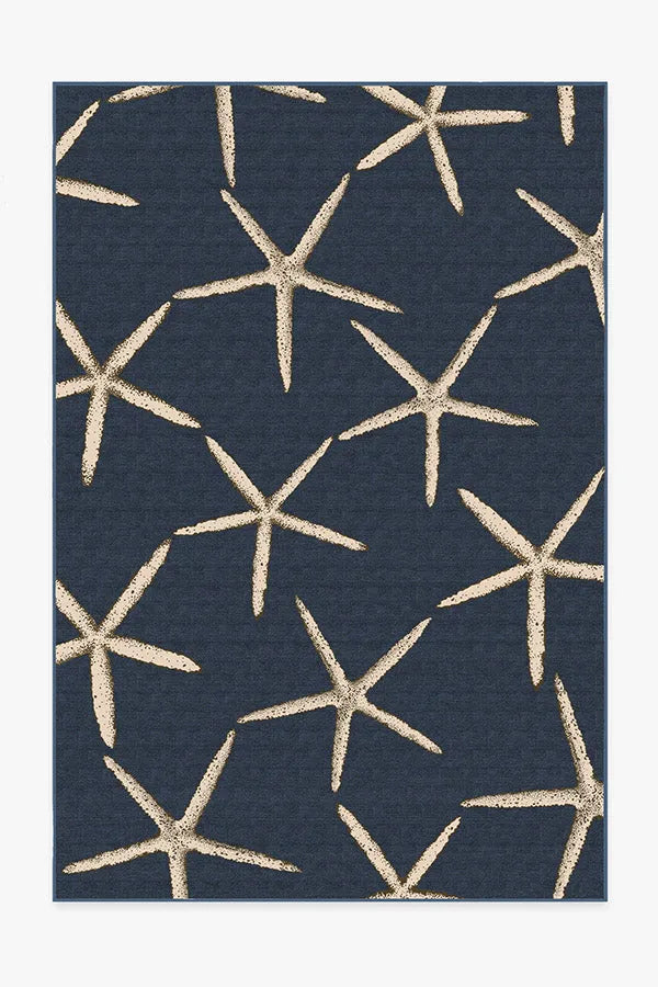 Starfish Navy Rug