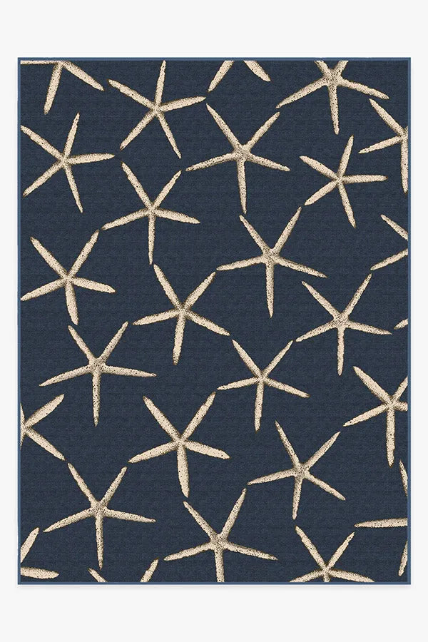 Starfish Navy Rug