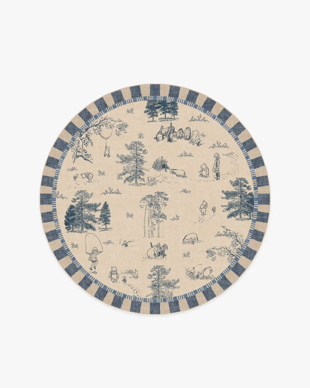Storybook Grove Natural & Blue Rug