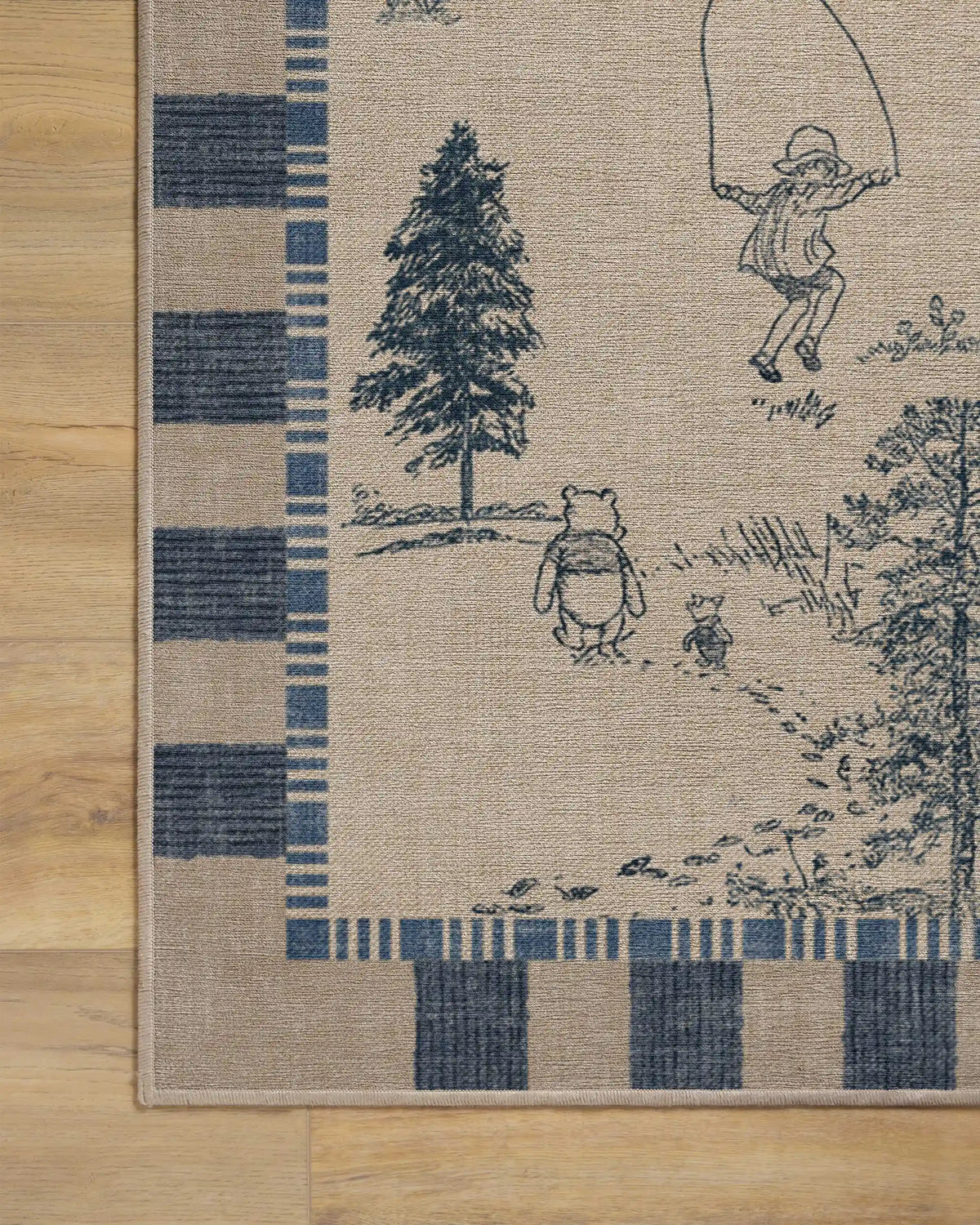 Storybook Grove Natural & Blue Rug