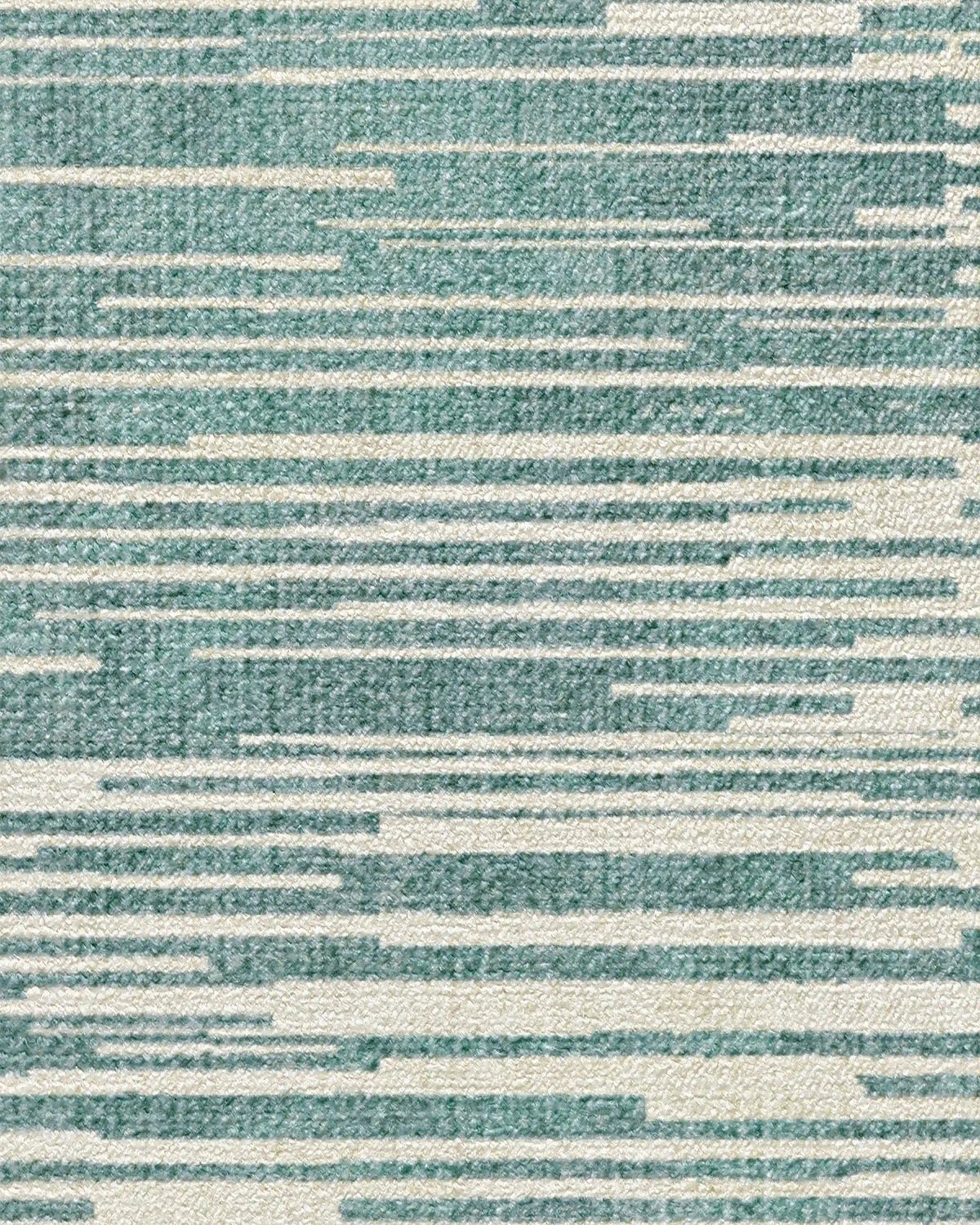 Striated Border Blue Rug