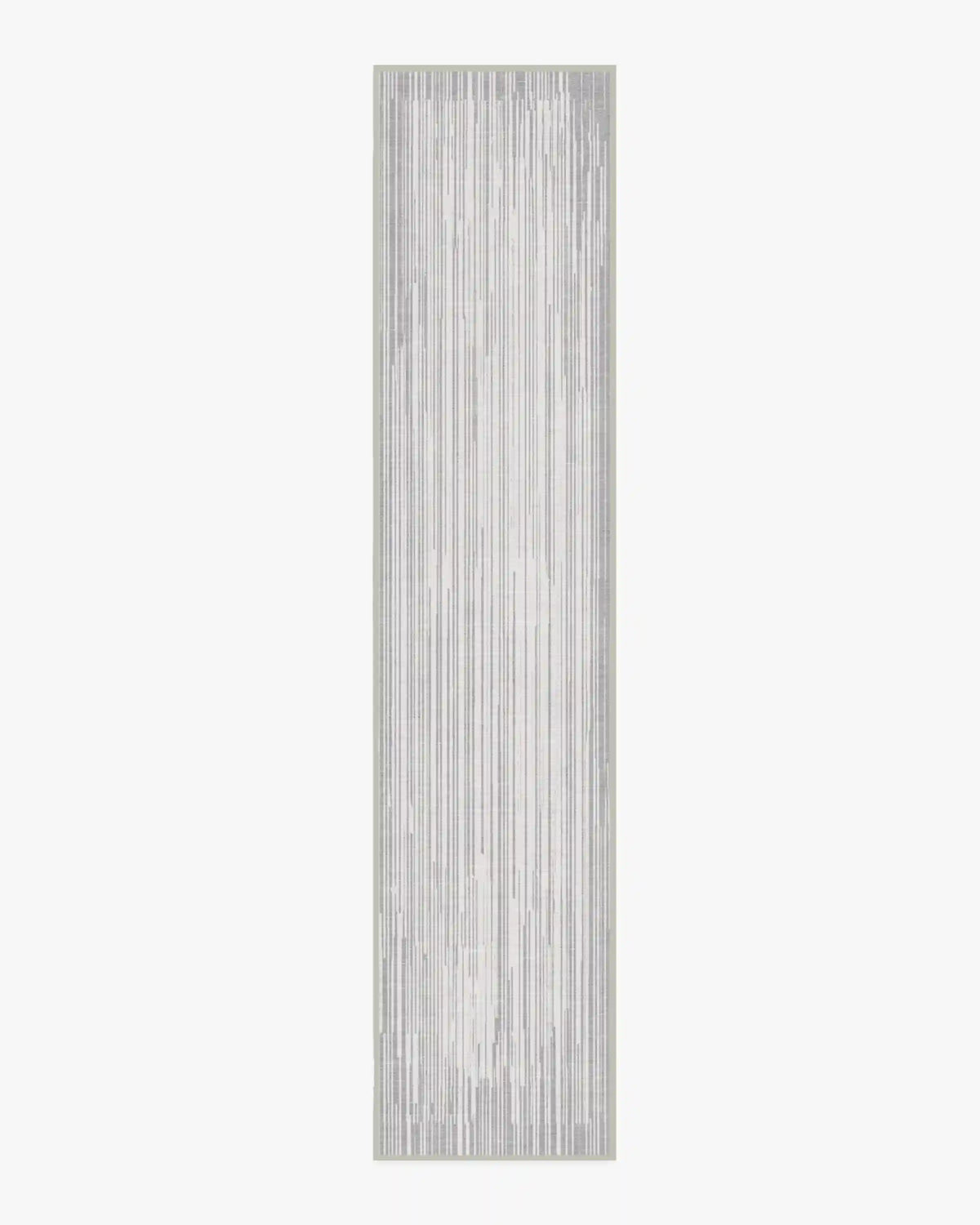Striated Border Soft Grey Rug