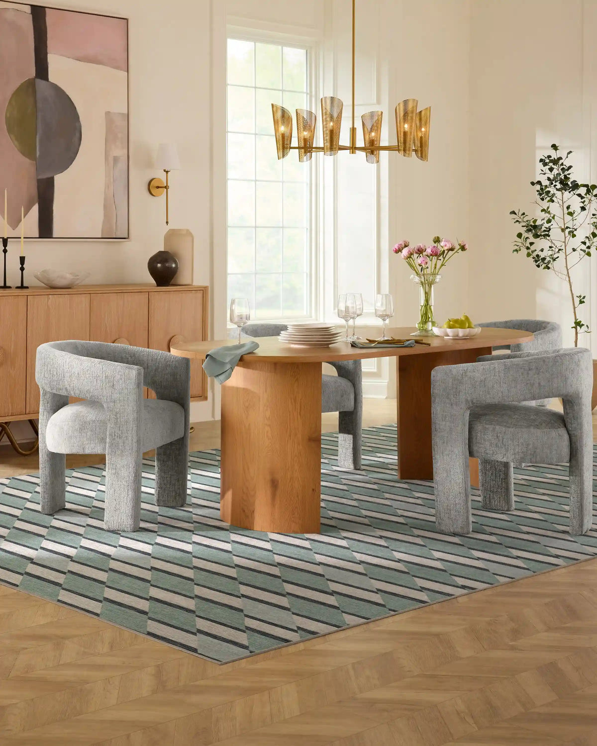 Tess Soft Teal Rug