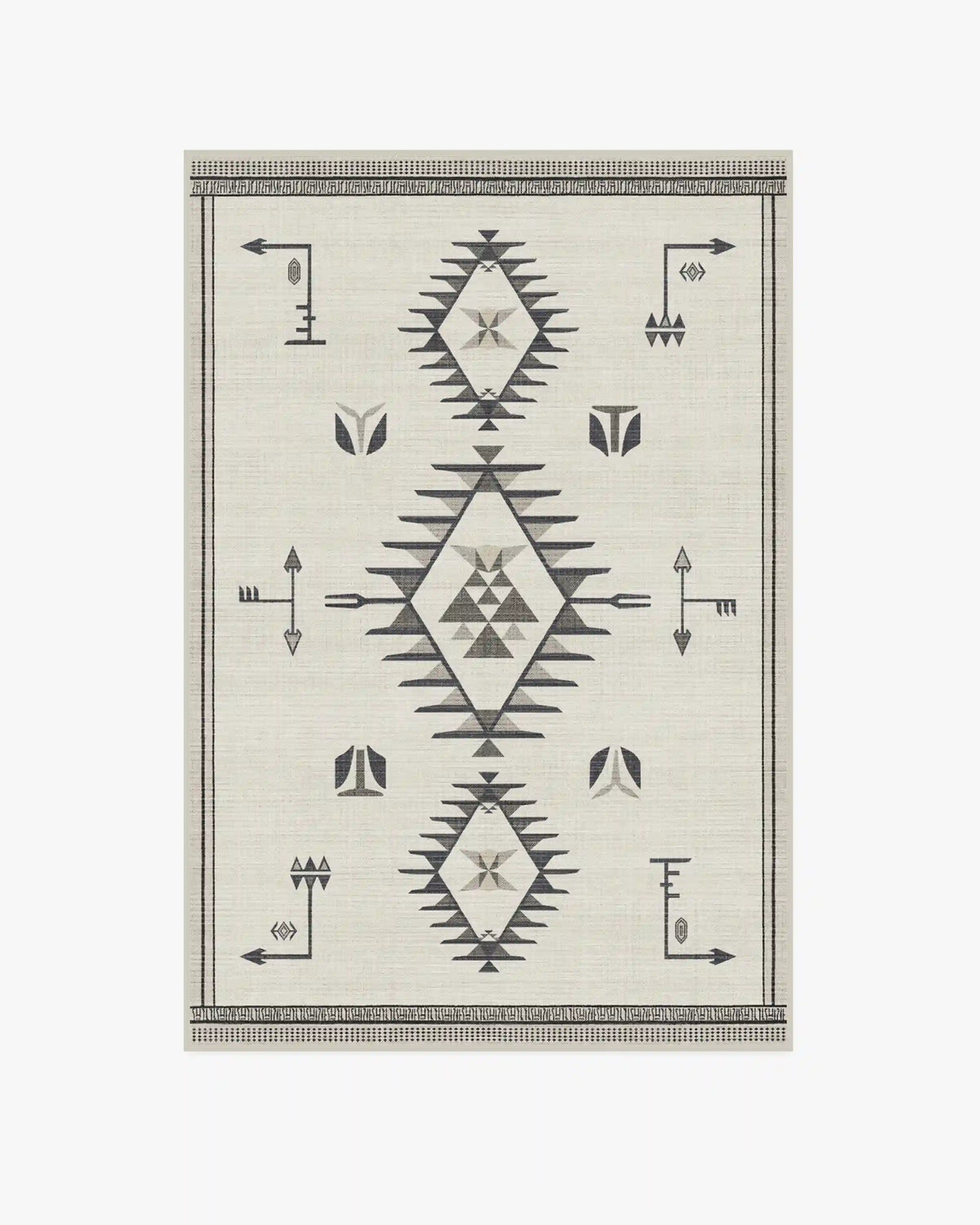The Child Black & Cream Rug