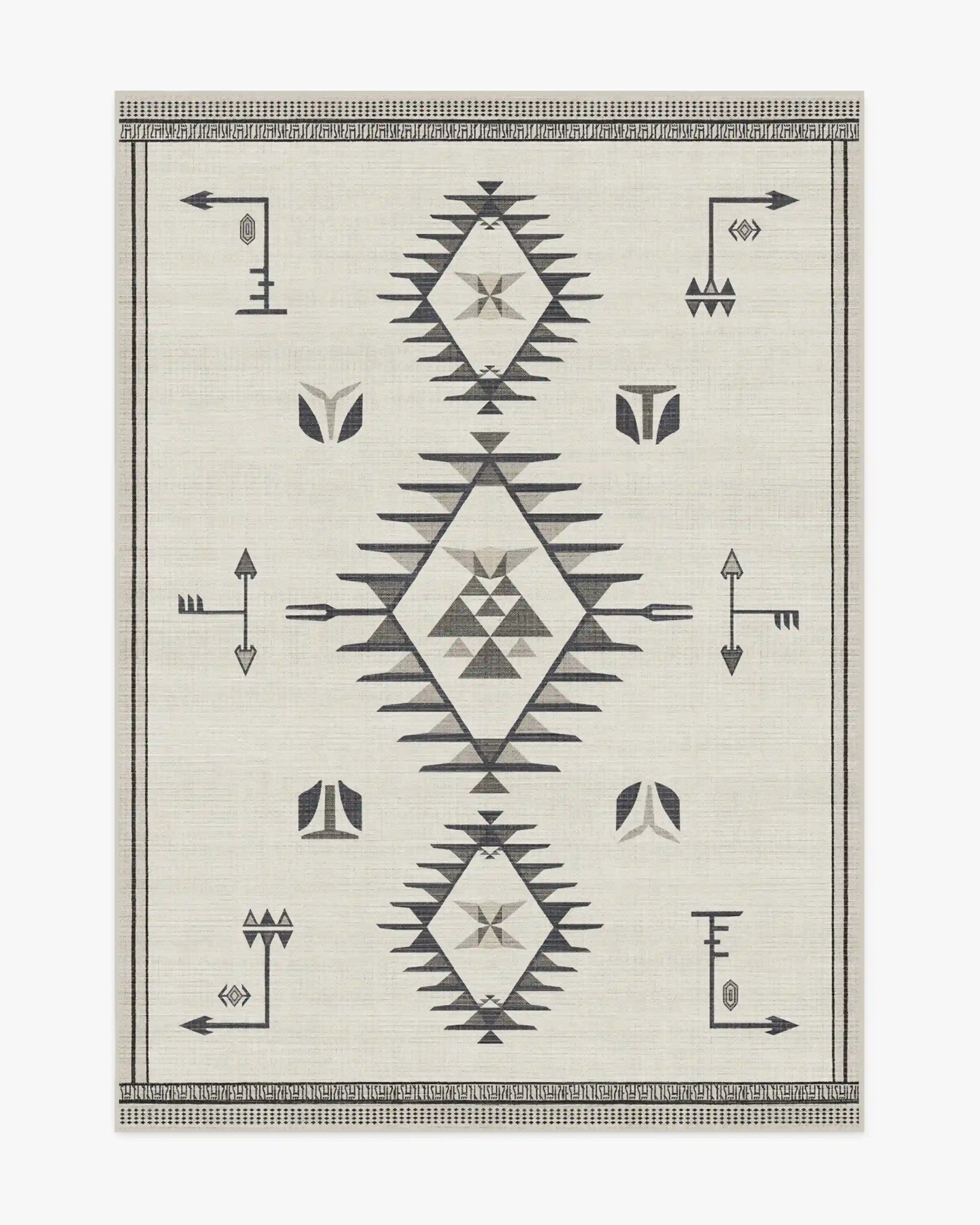 The Child Black & Cream Rug
