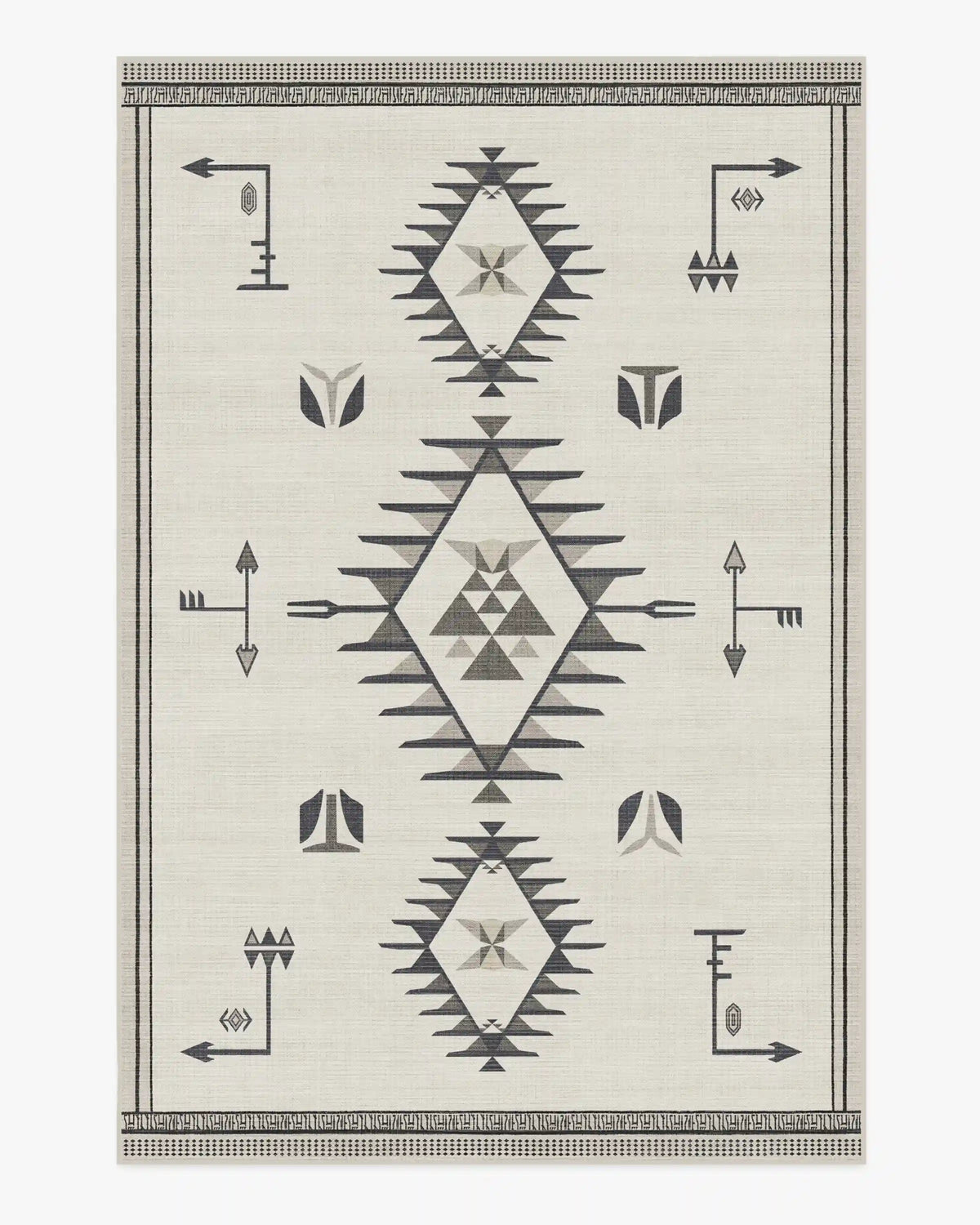 The Child Black & Cream Rug