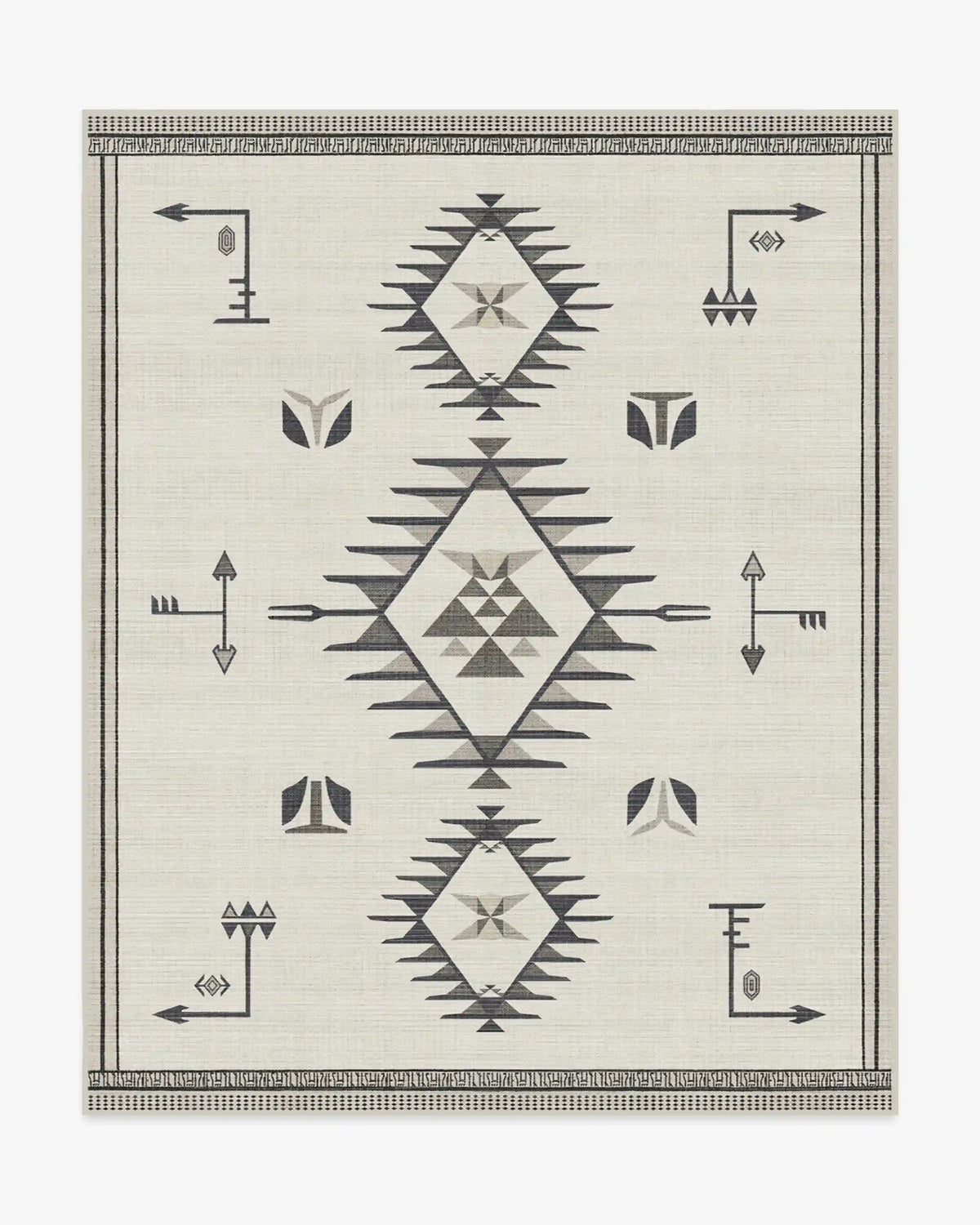The Child Black & Cream Rug