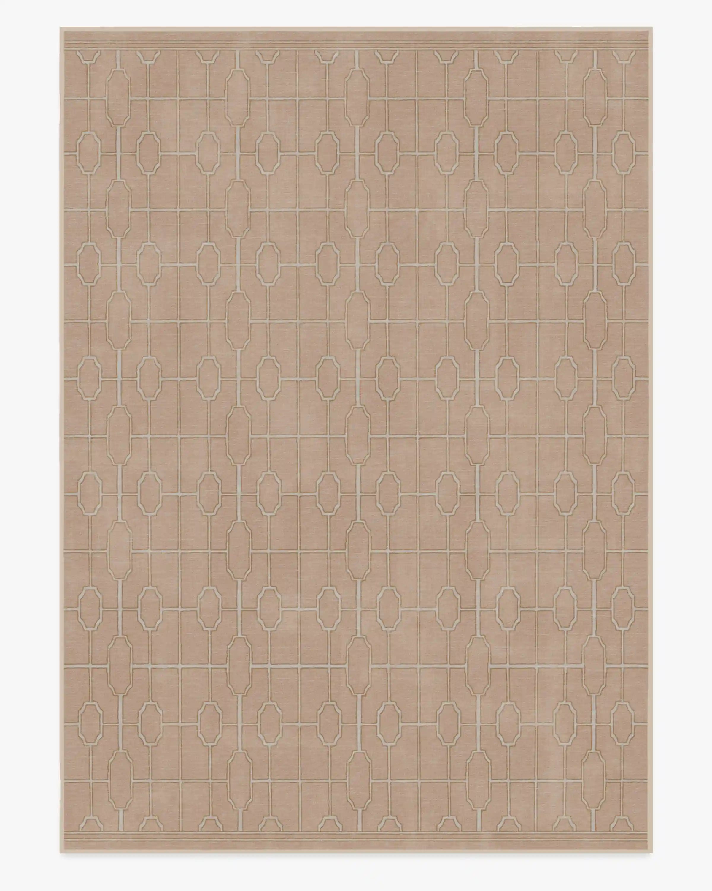 Diana Trellis Rose Gold Rug by The Hiltons