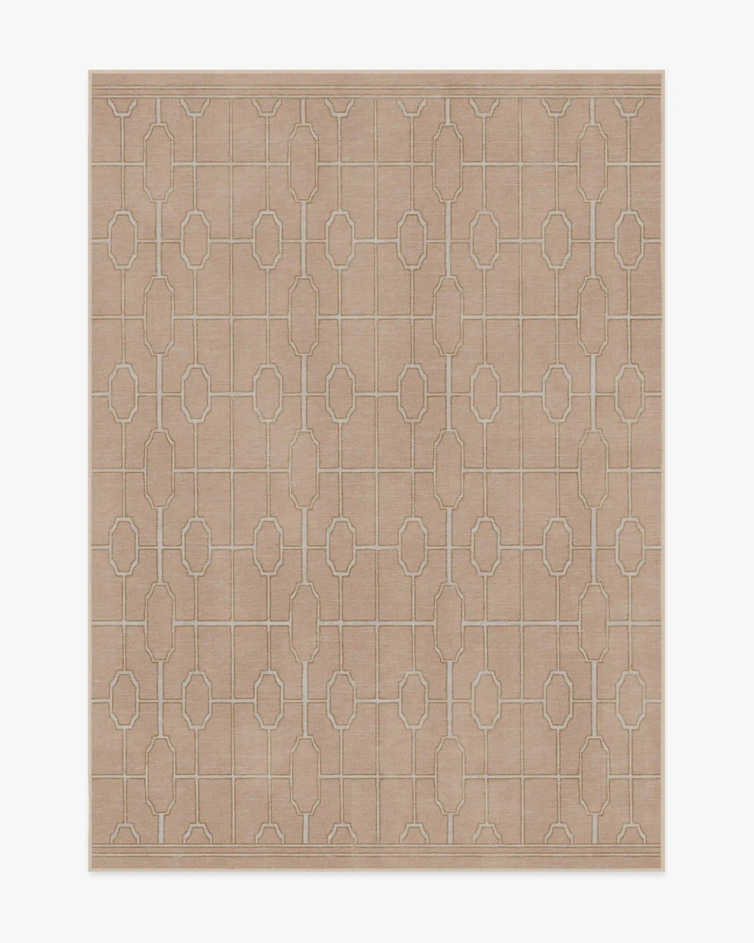 Diana Trellis Rose Gold Rug by The Hiltons