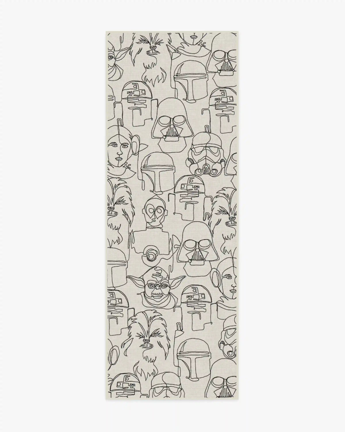 The Saga White & Black Rug