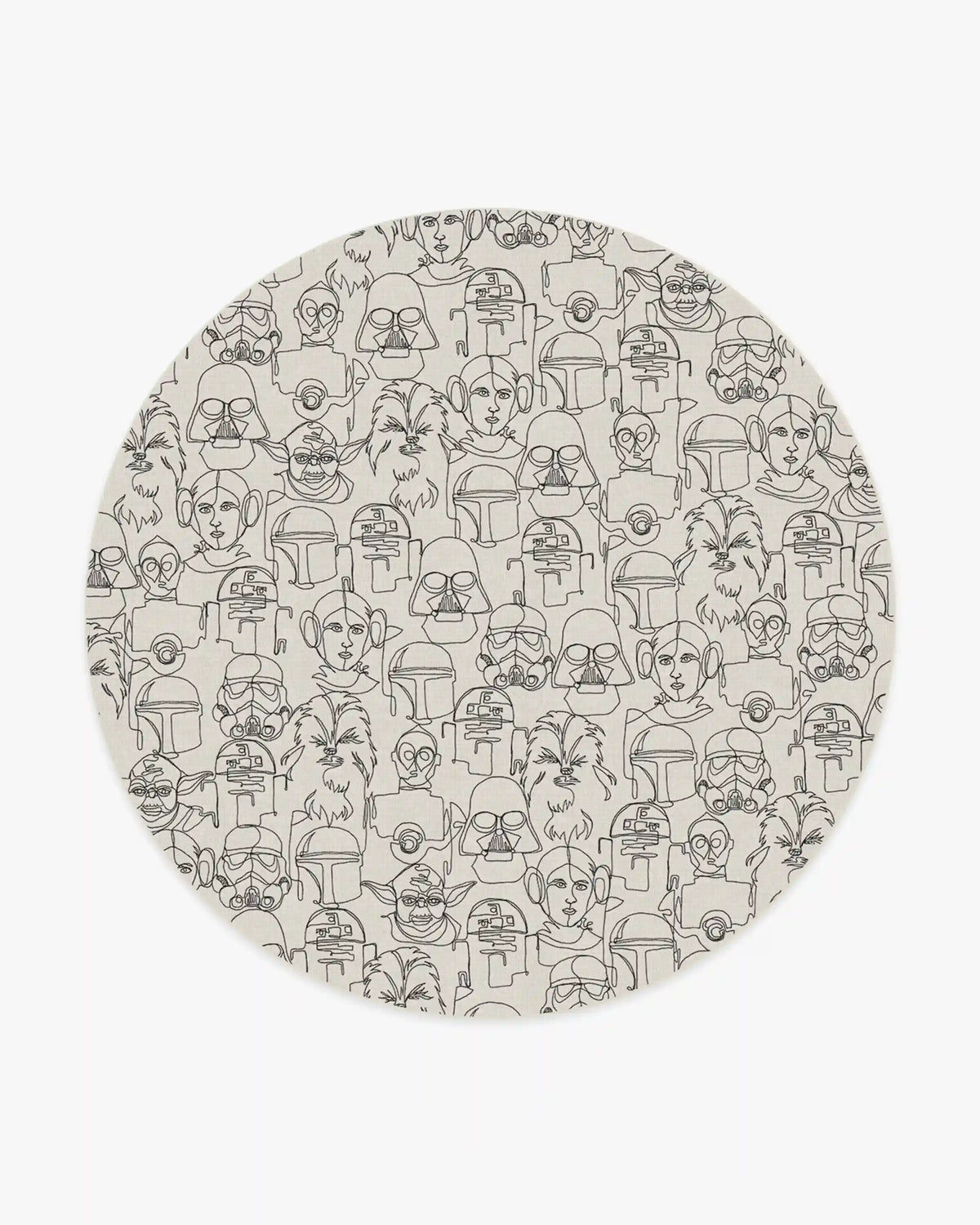 The Saga White & Black Rug