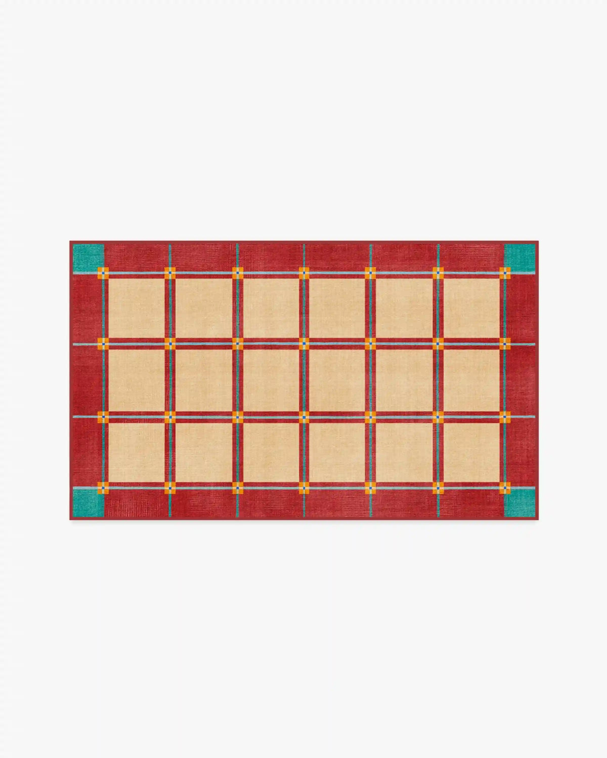 This House Is a Home Brick Red Rug by Dan Pelosi
