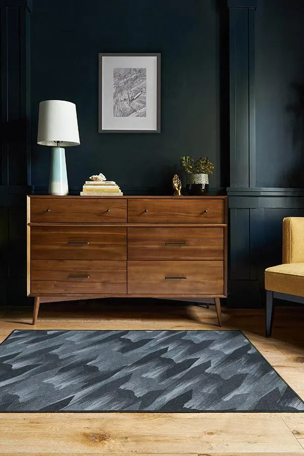 TIE Fighter Houndstooth Blue Rug