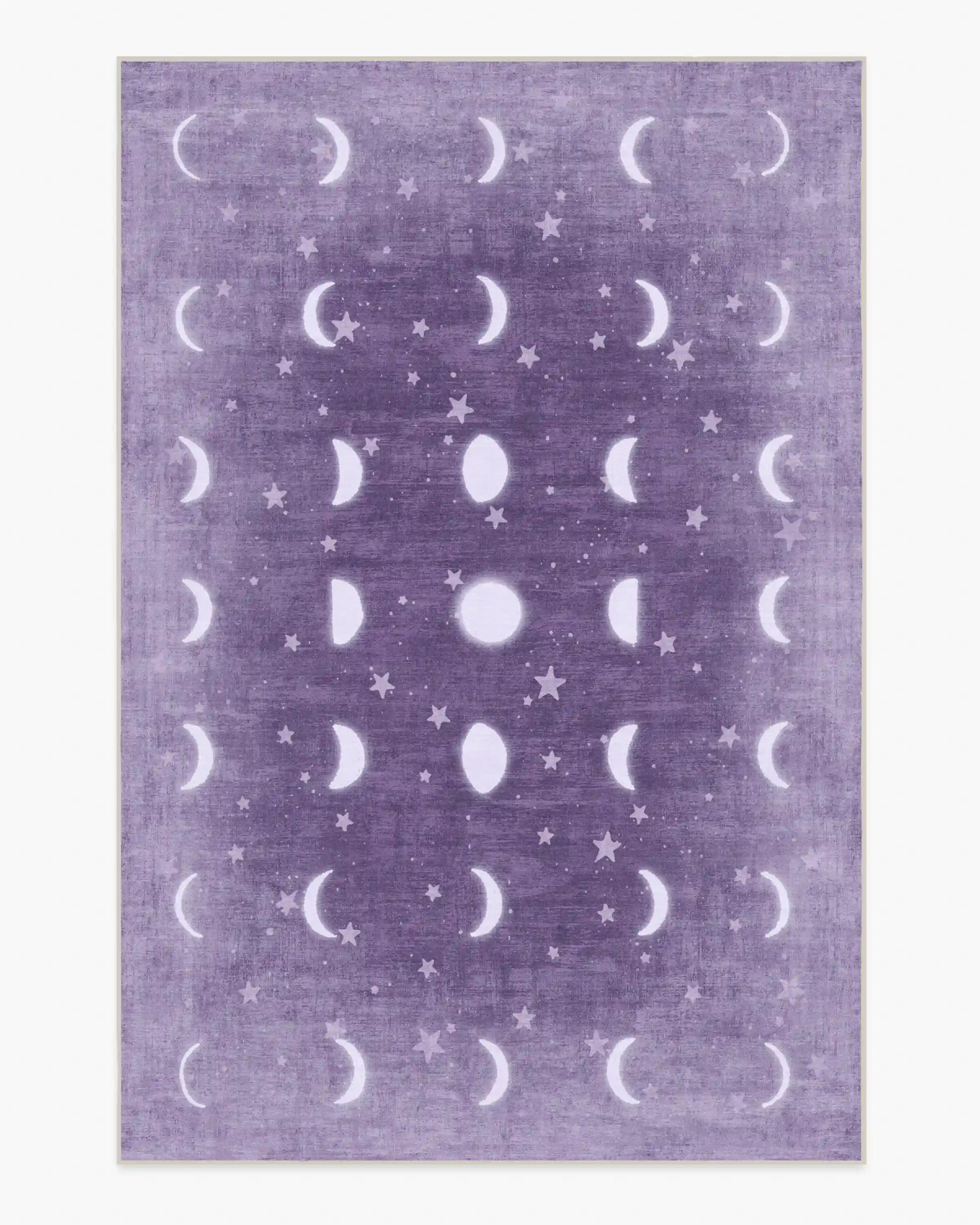 To The Moon And Back Mauve Rug by Humberto Leon