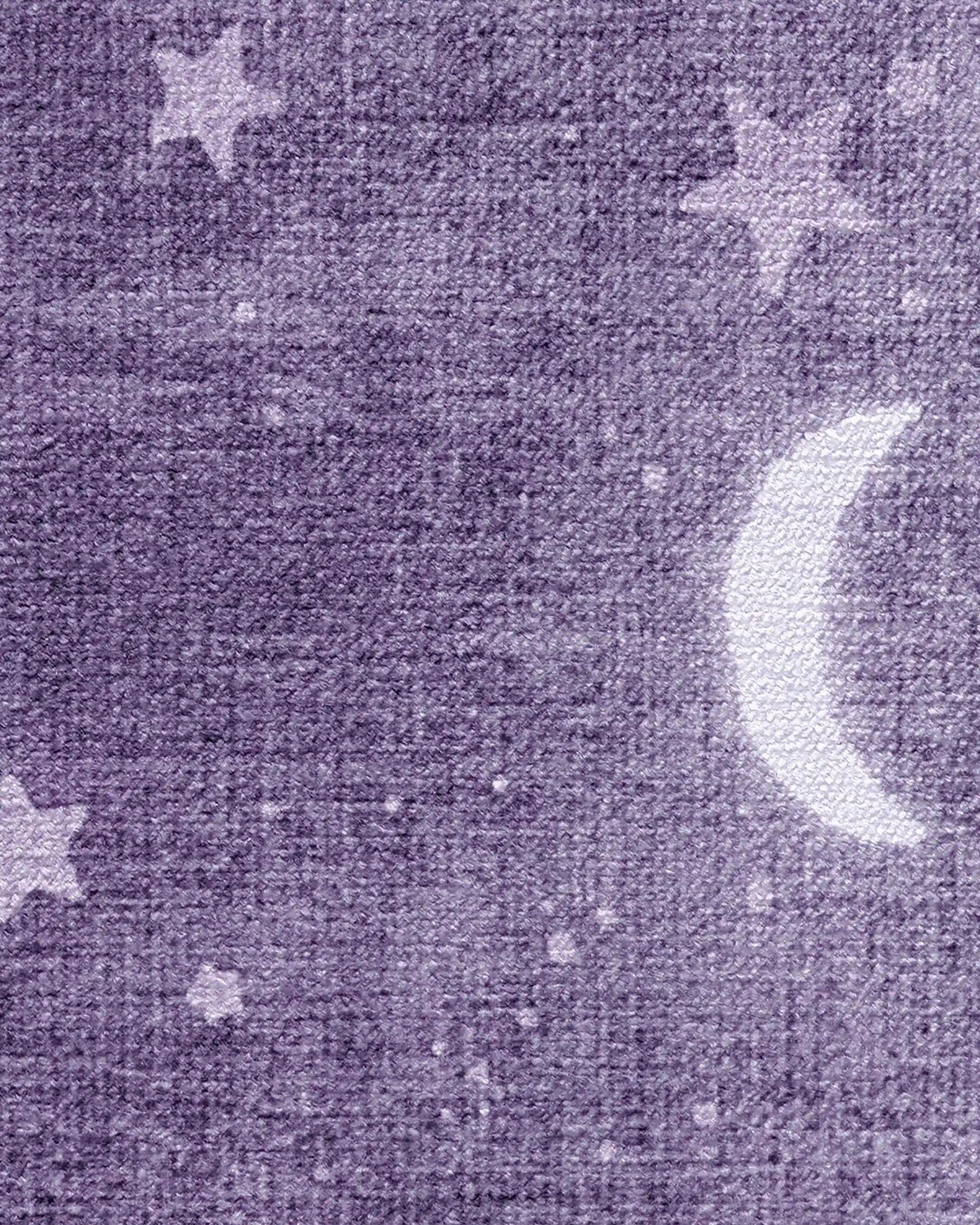 To The Moon And Back Mauve Rug by Humberto Leon