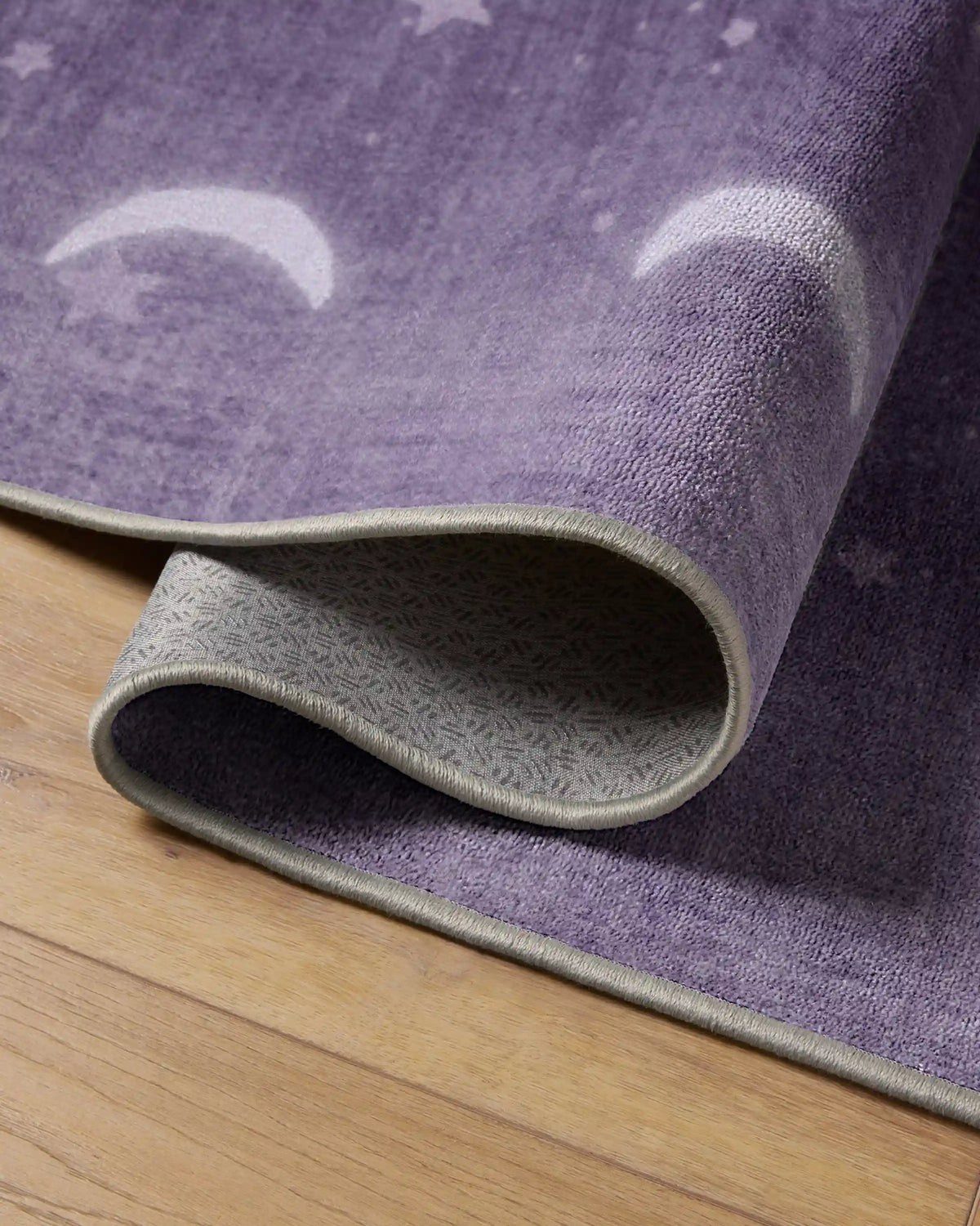 To The Moon And Back Mauve Rug by Humberto Leon