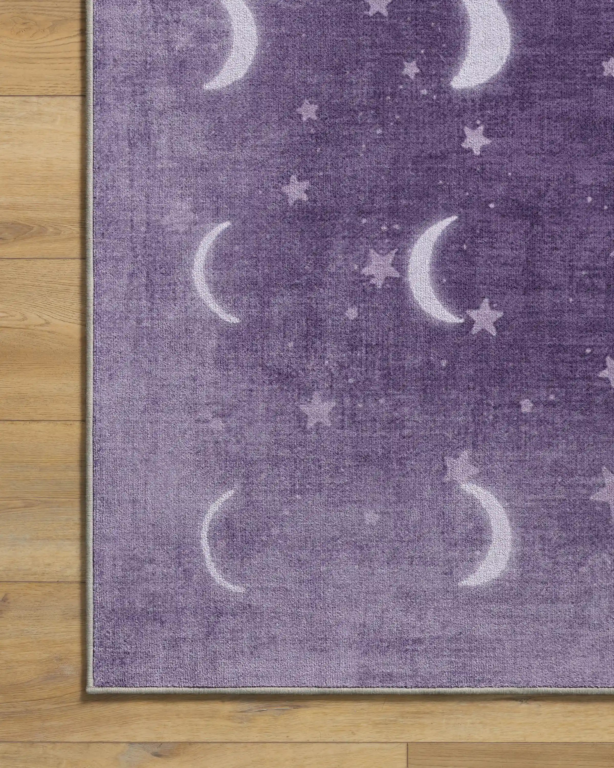 To The Moon And Back Mauve Rug by Humberto Leon