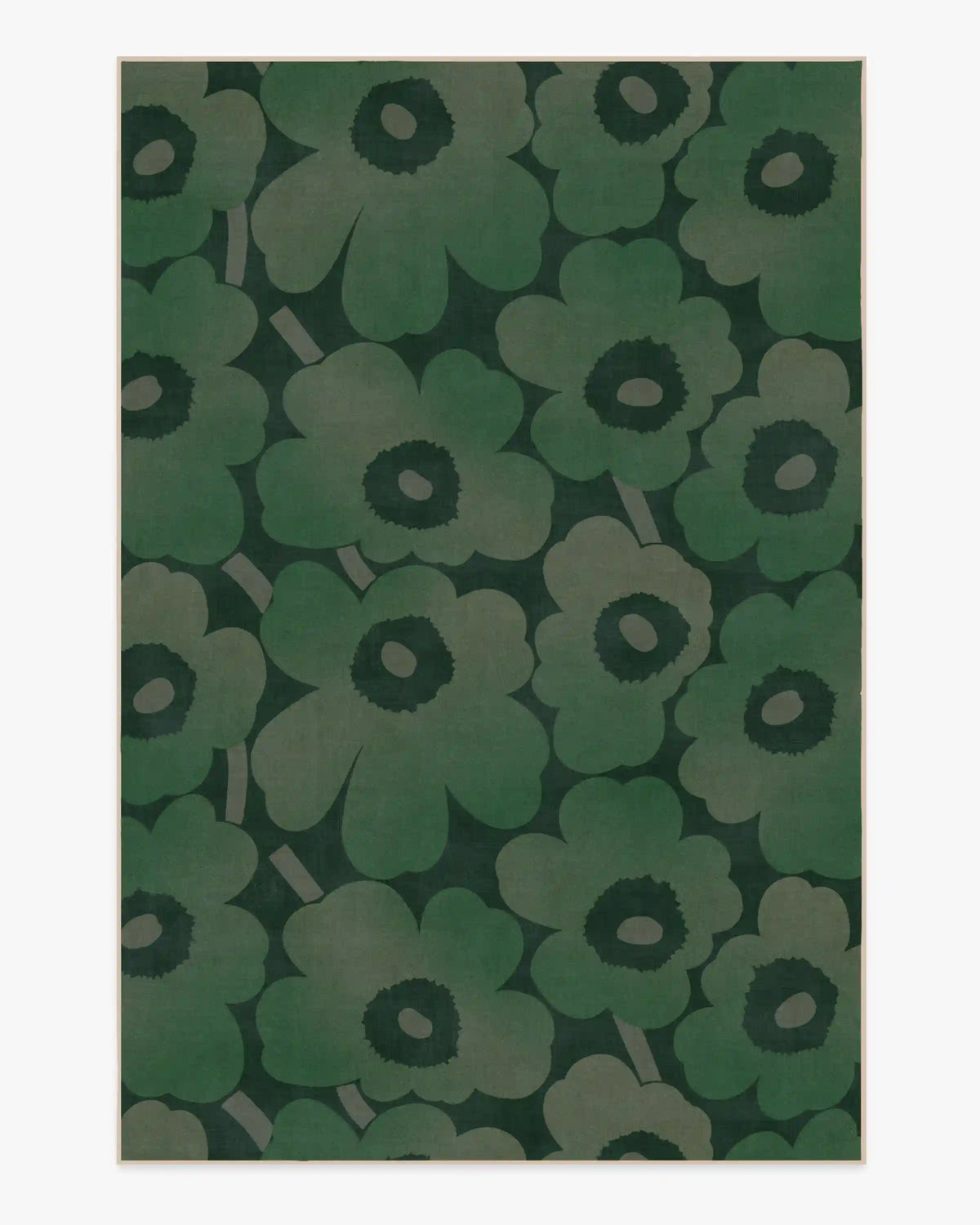 Unikko Green Rug by Marimekko