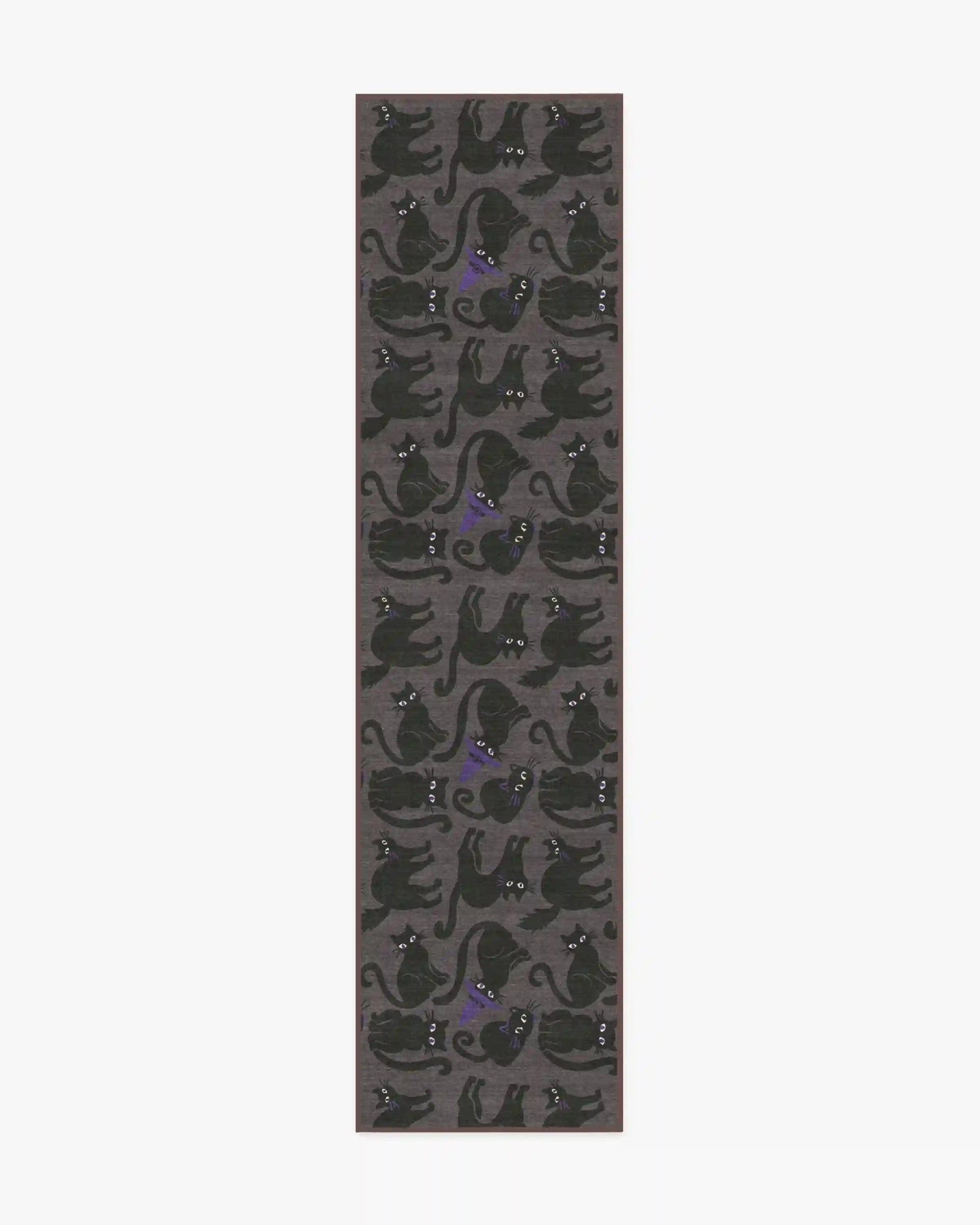 Whisker Mischief Charcoal Rug