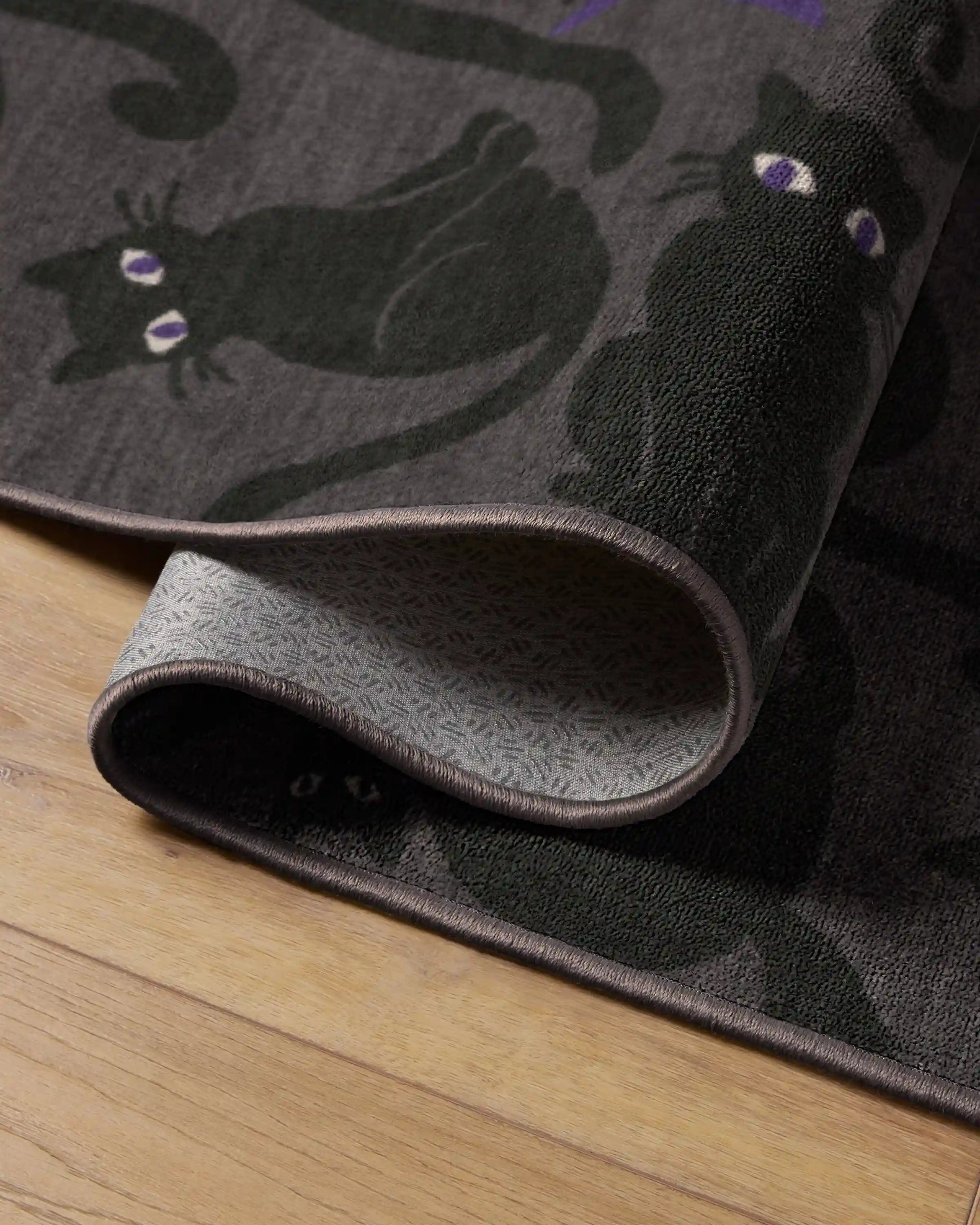Whisker Mischief Charcoal Rug