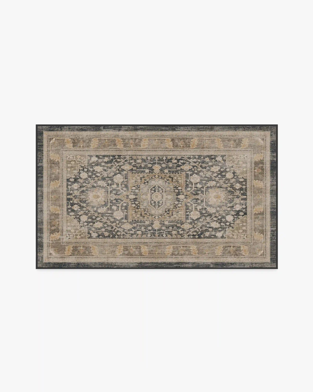 Zahra Ink & Vintage Citron Rug