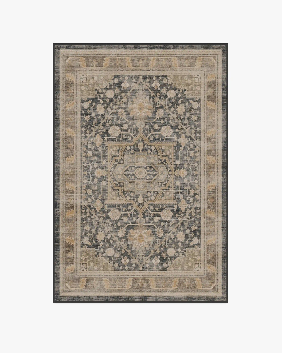 Zahra Ink & Vintage Citron Rug