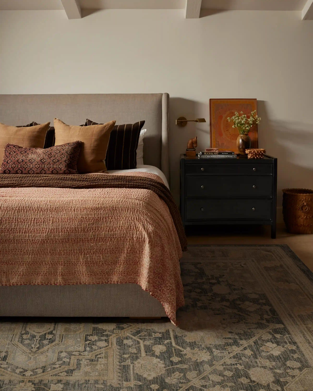 Zahra Ink & Vintage Citron Rug