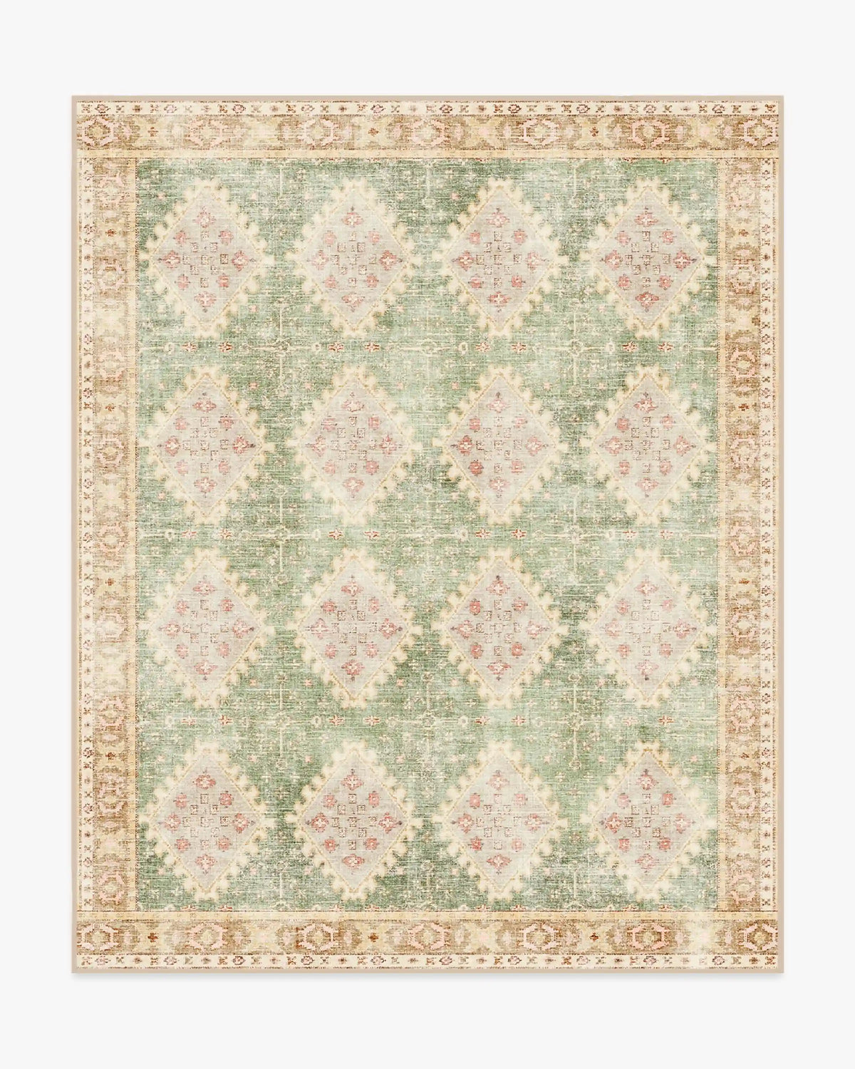 Zosia Sage & Gold Rug